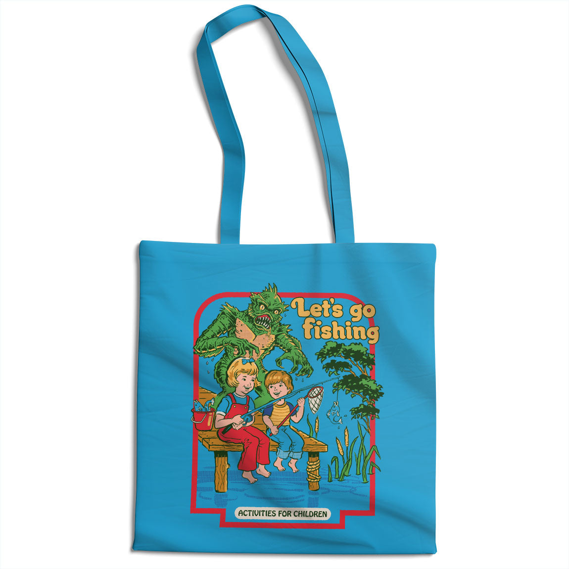 Let's Go Fishing Tote Bag