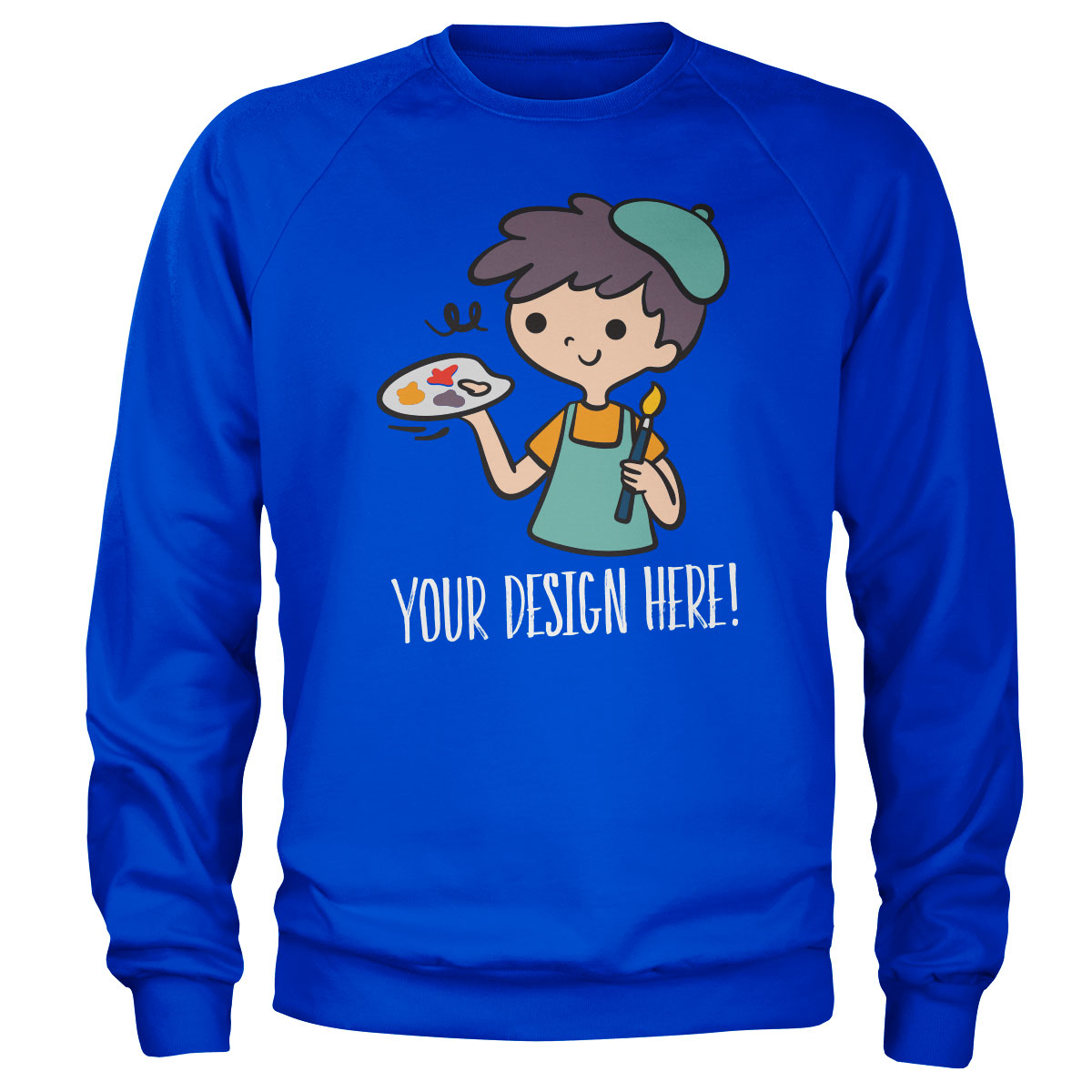 Design Your Own Sweatshirt - Blue
