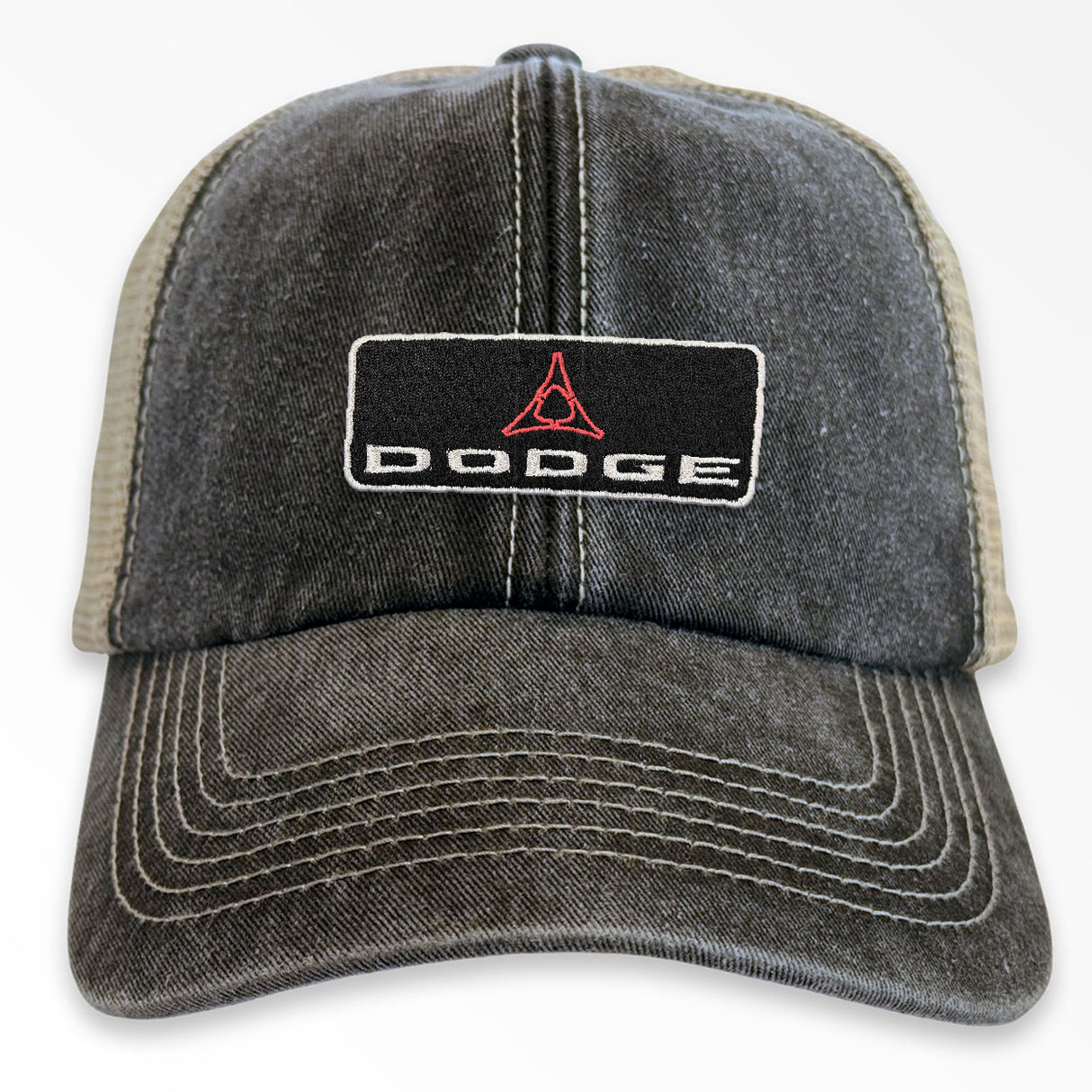 Dodge Logo Patch Vintage Trucker Cap