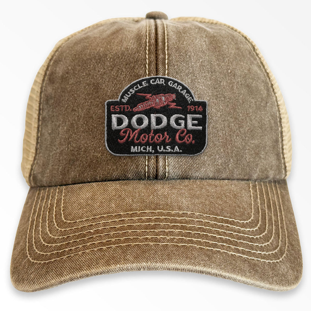 Dodge Motor Co Patch Vintage Trucker Cap