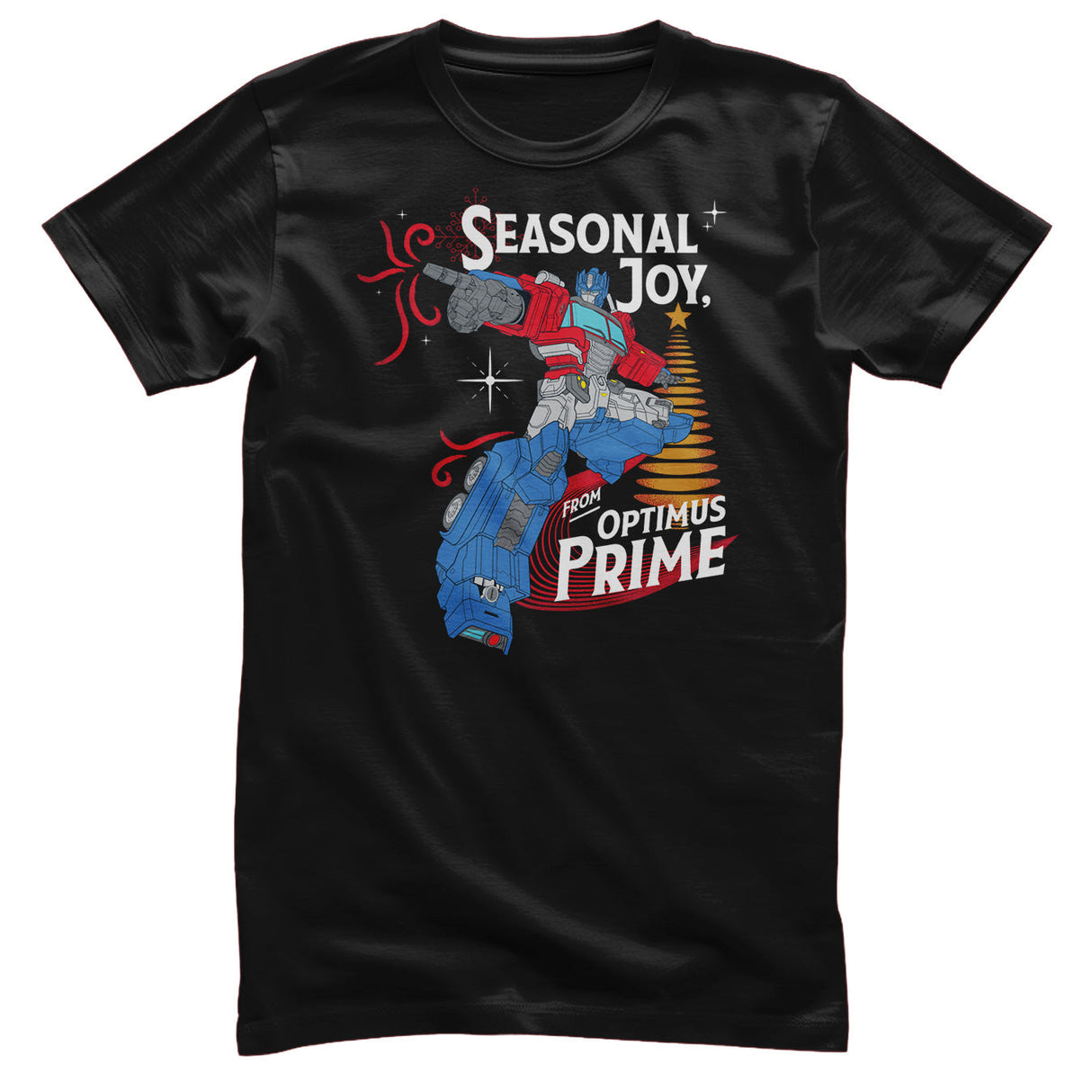 Seasonal Joy From Optimus Prime T-Shirt