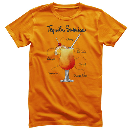 Tequila Sunrise - Ingredients T-Shirt