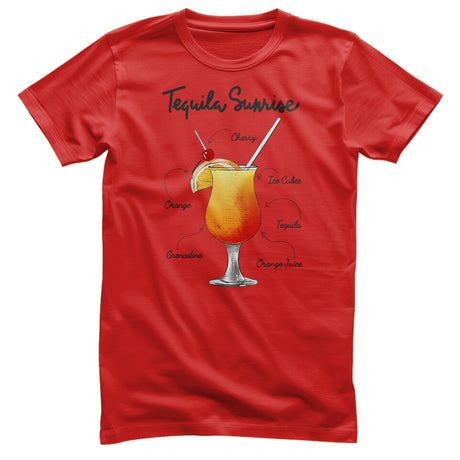 Tequila Sunrise - Ingredients T-Shirt