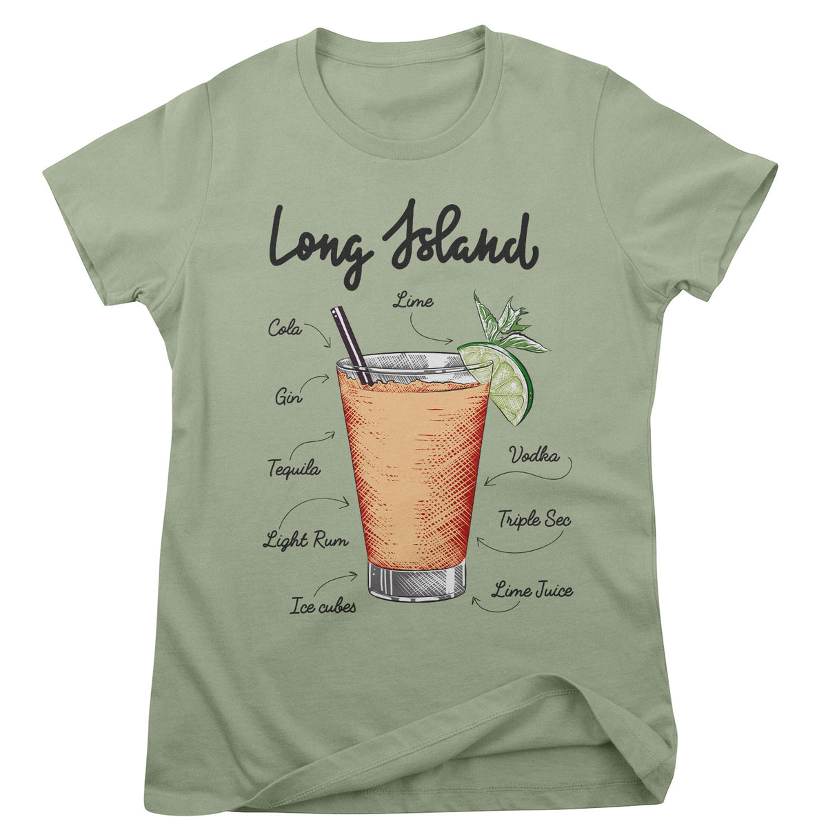 Long Island - Ingredients Girly Tee