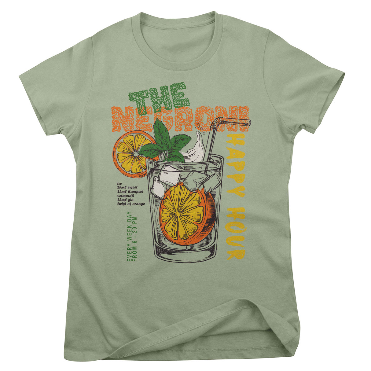 The Negroni Happy Hour Girly Tee