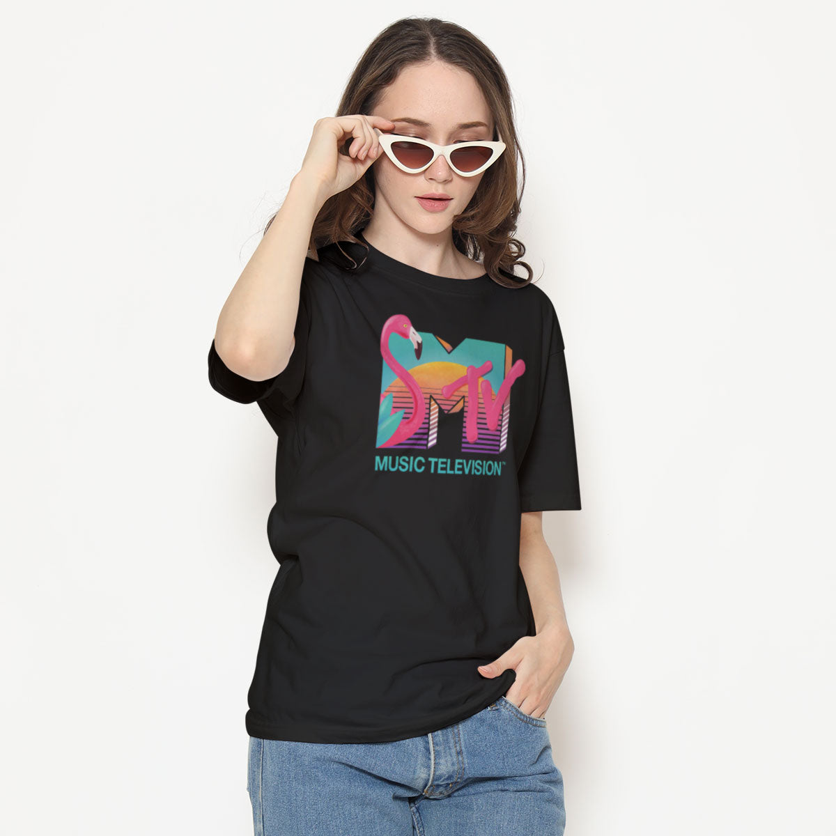 MTV - Tropical Flamingo Girly Tee