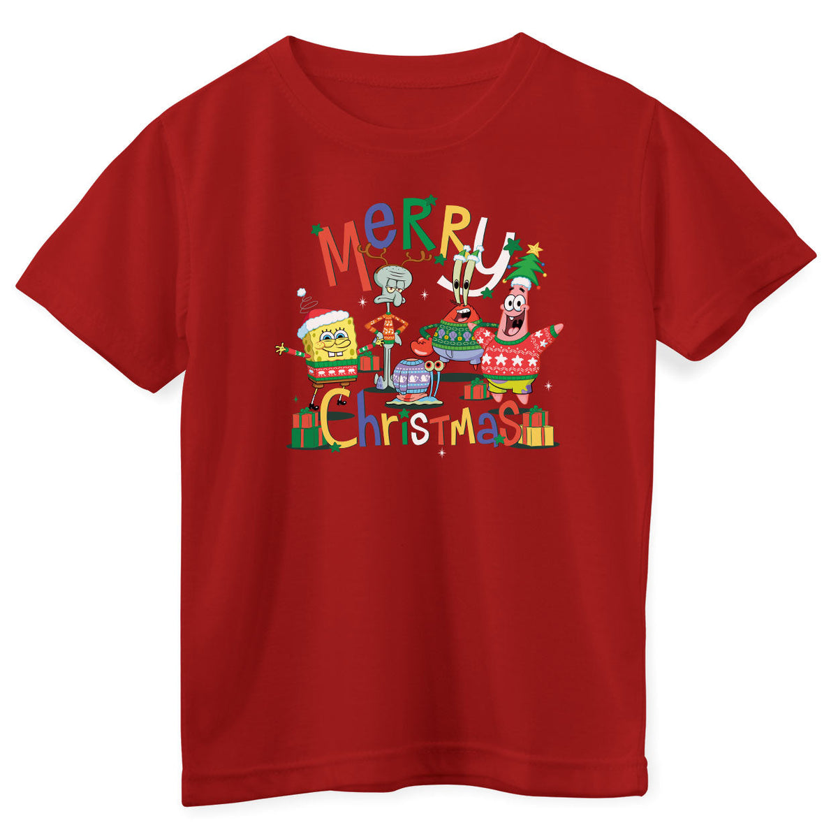 SpongeBob - Merry Christmas Kids Tee