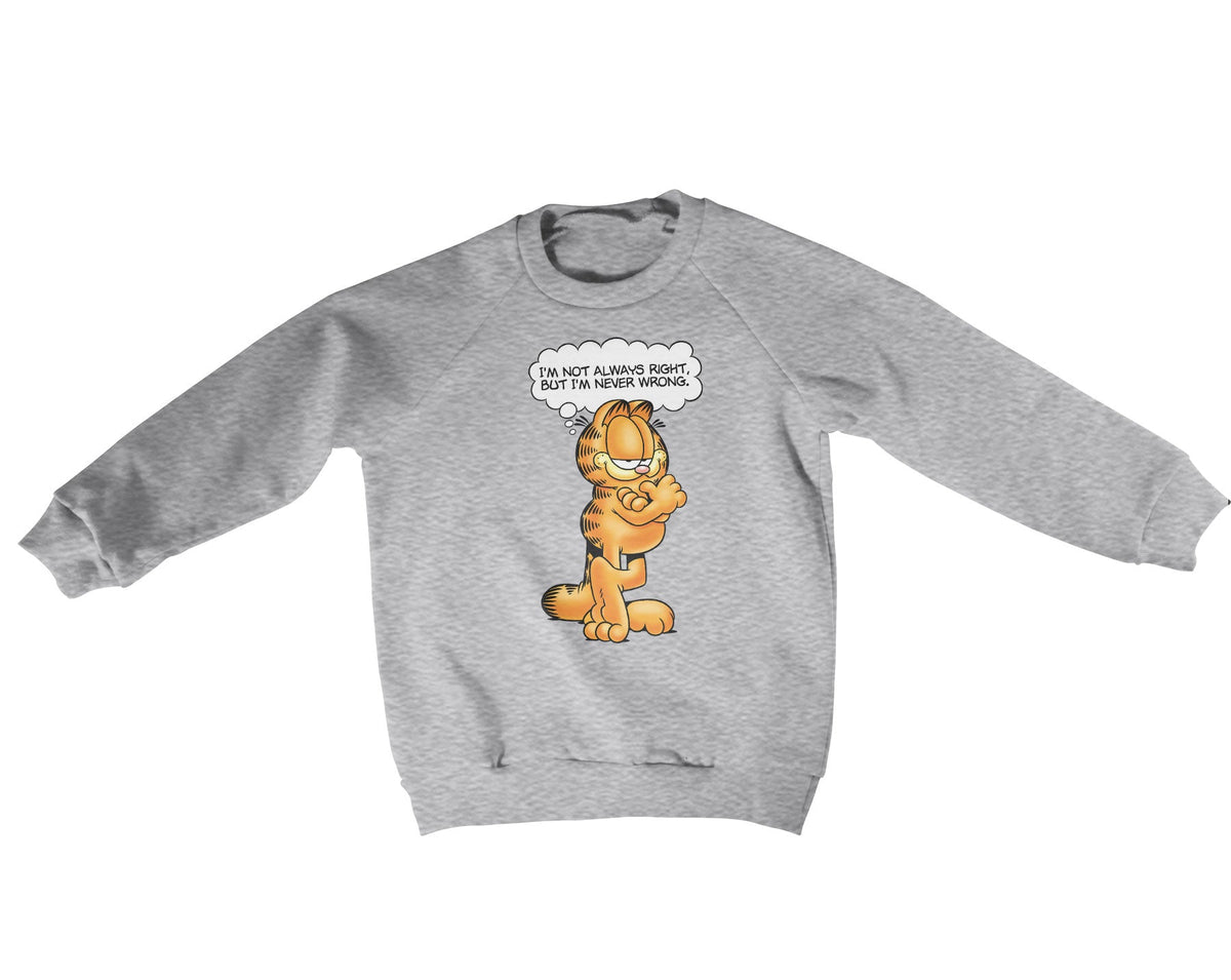 Garfield - Never Wrong Kids Sweatshirt