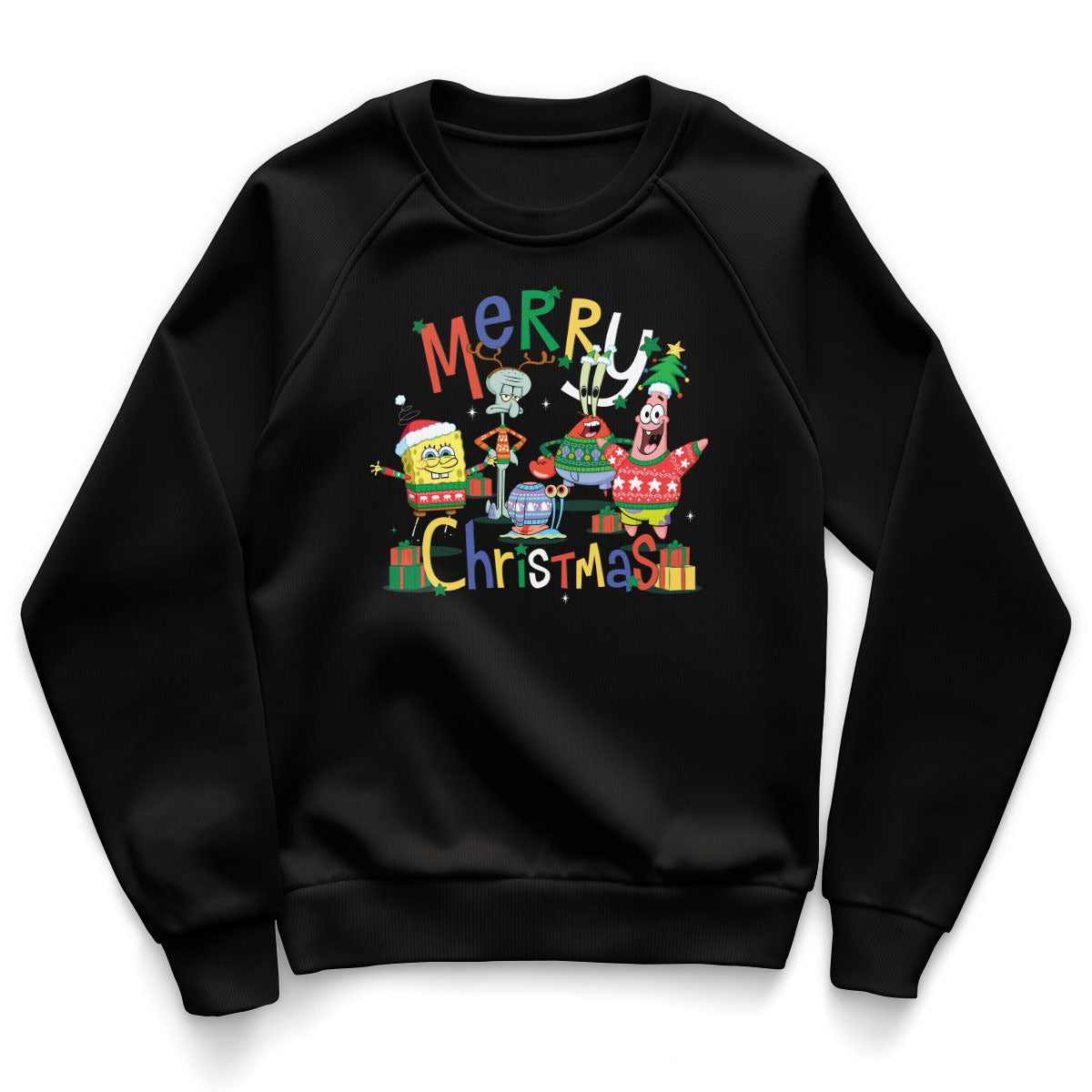 SpongeBob - Merry Christmas Kids Sweatshirt