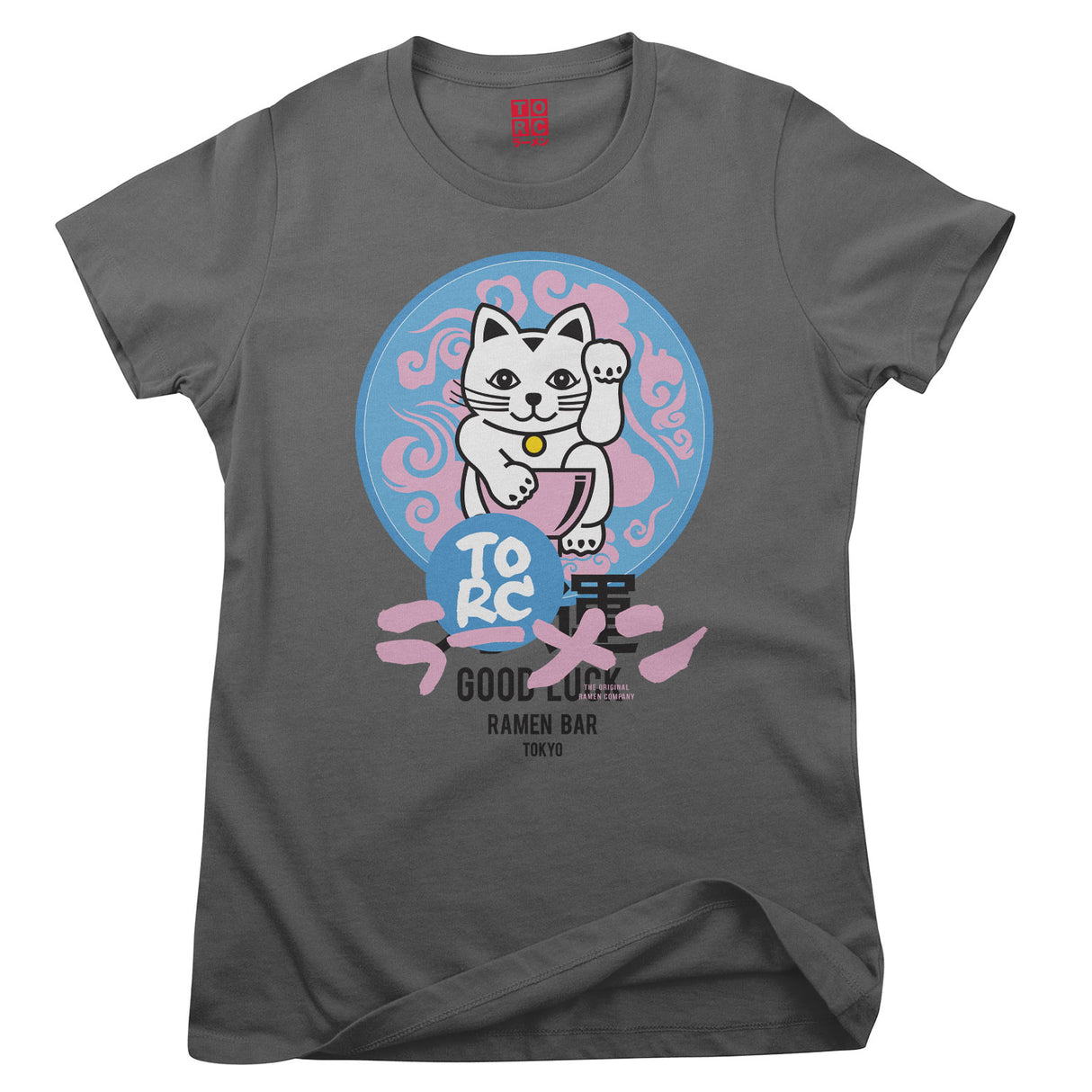Lucky Cat Pastel Girly Tee