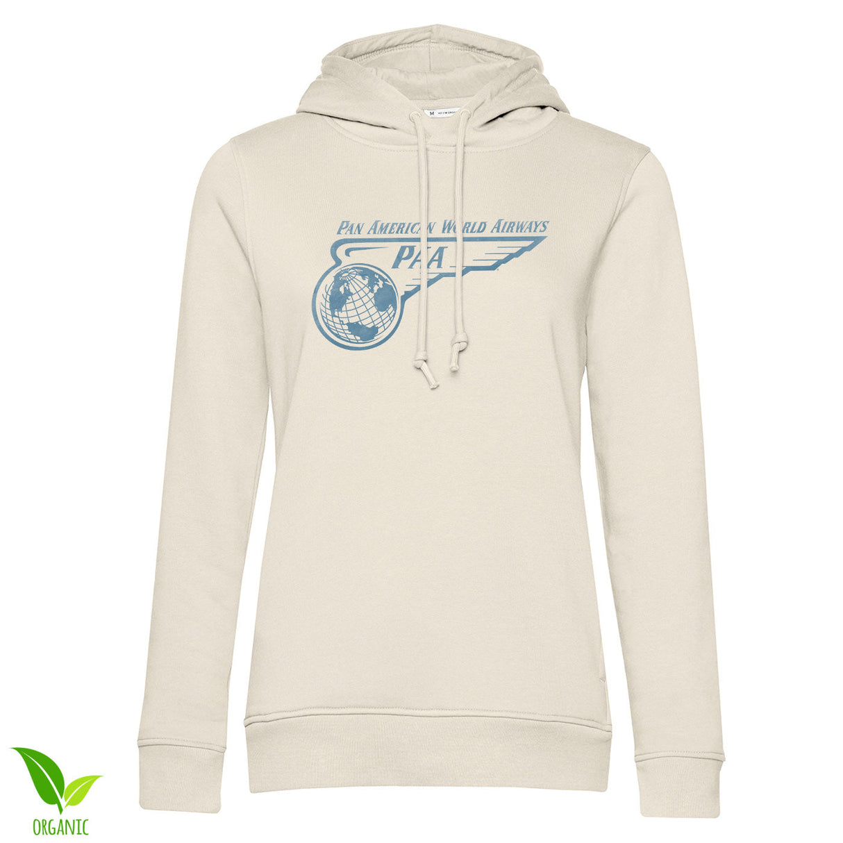 Pan American World Airlines Washed Logo Girly Hoodie