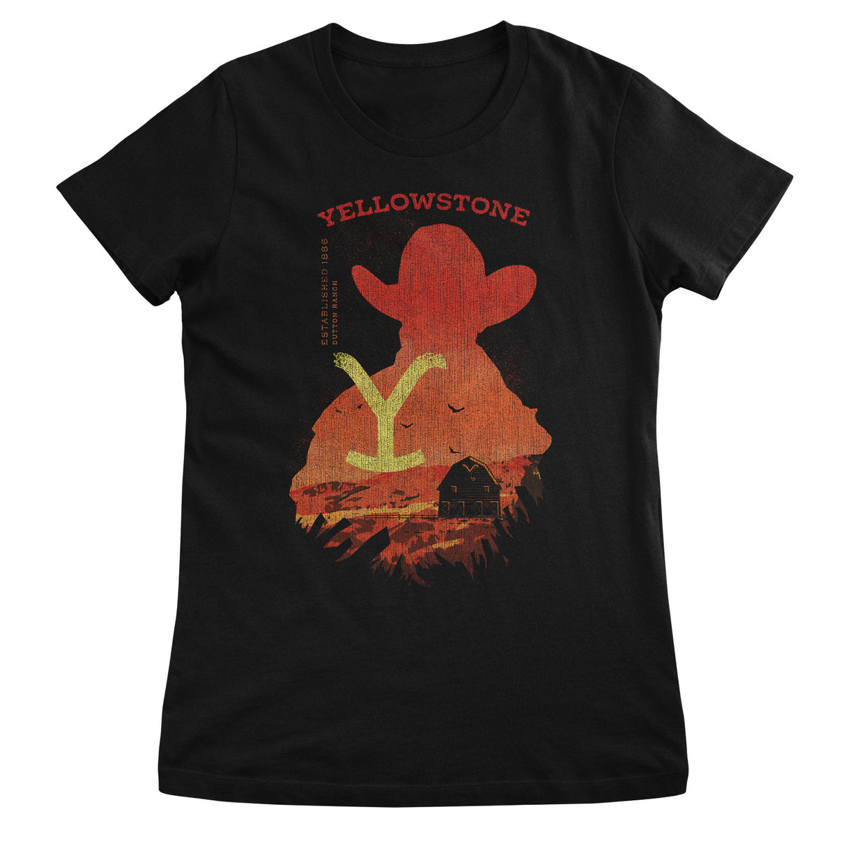 Yellowstone Silhuette Girly Tee