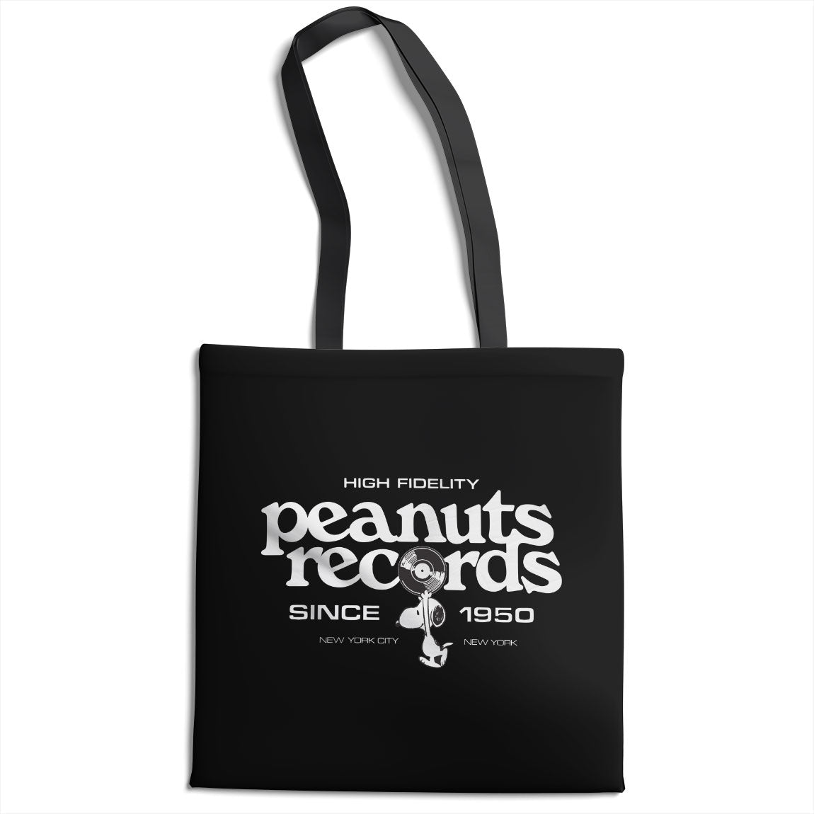 Peanuts Records Since 1950 Tote Bag