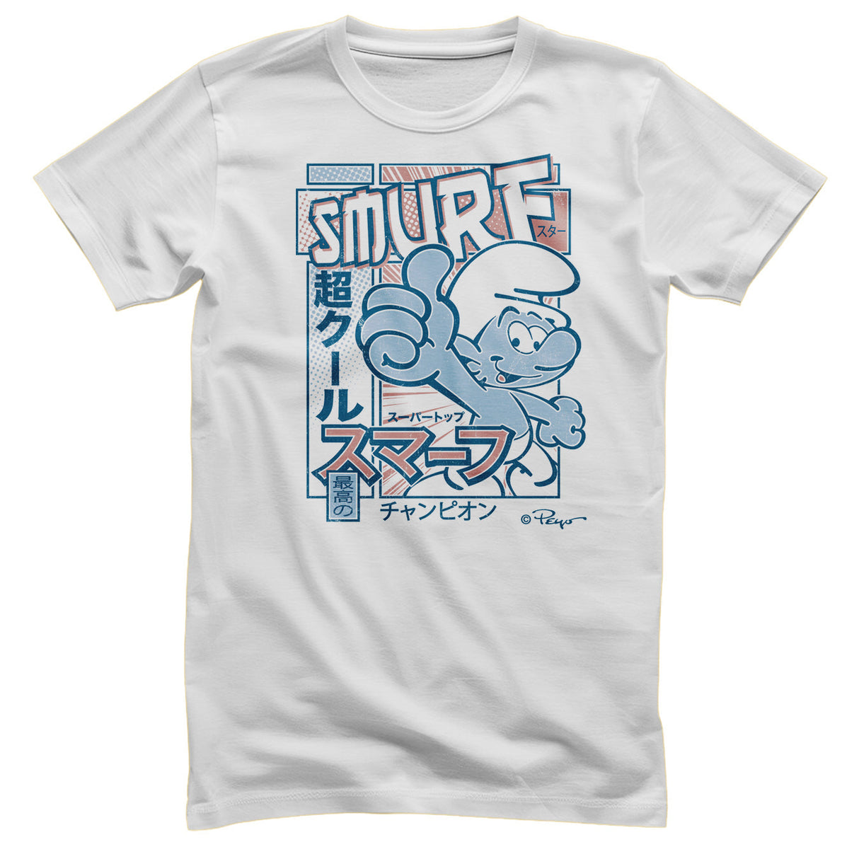 The Smurfs Japanese Poster T-Shirt