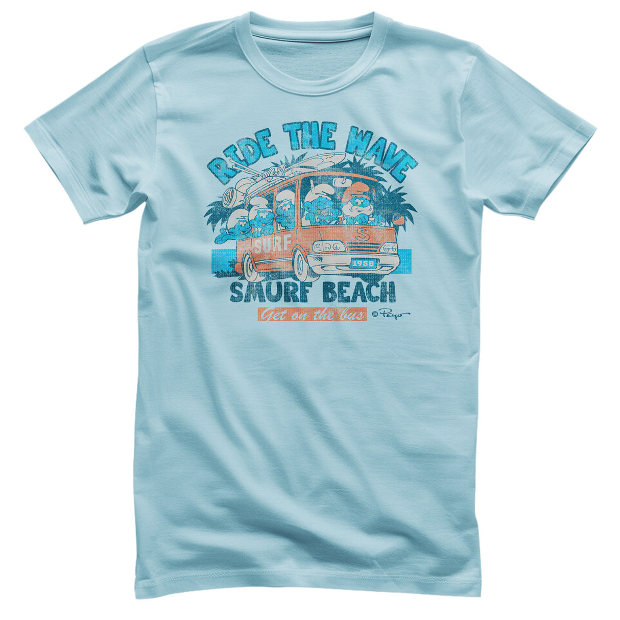 Ride The Wave - Smurf Beach T-Shirt