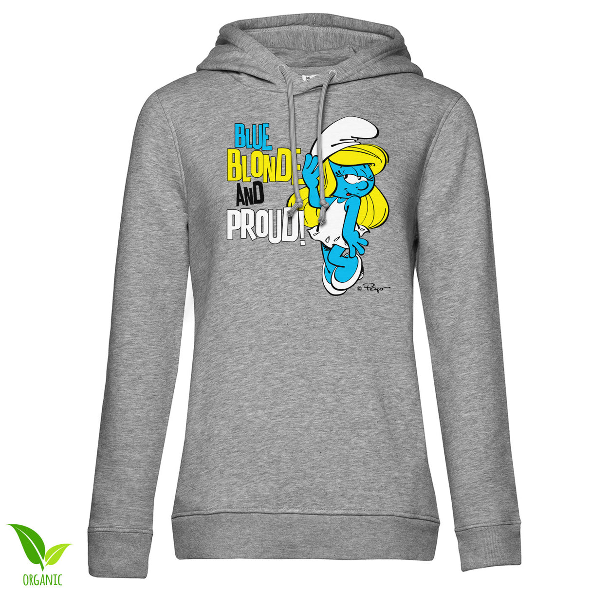 Blue, Blonde & Proud Girly Hoodie