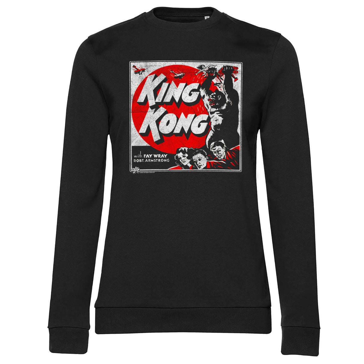 King Kong Vintage Poster Girly Sweatshirt
