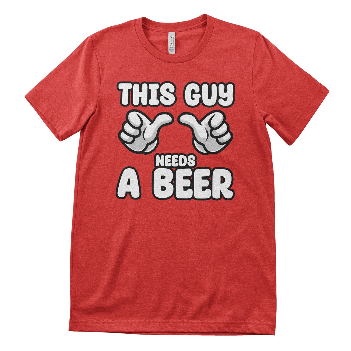 Cartoon Hands - This Guy Needs A Beer Tee