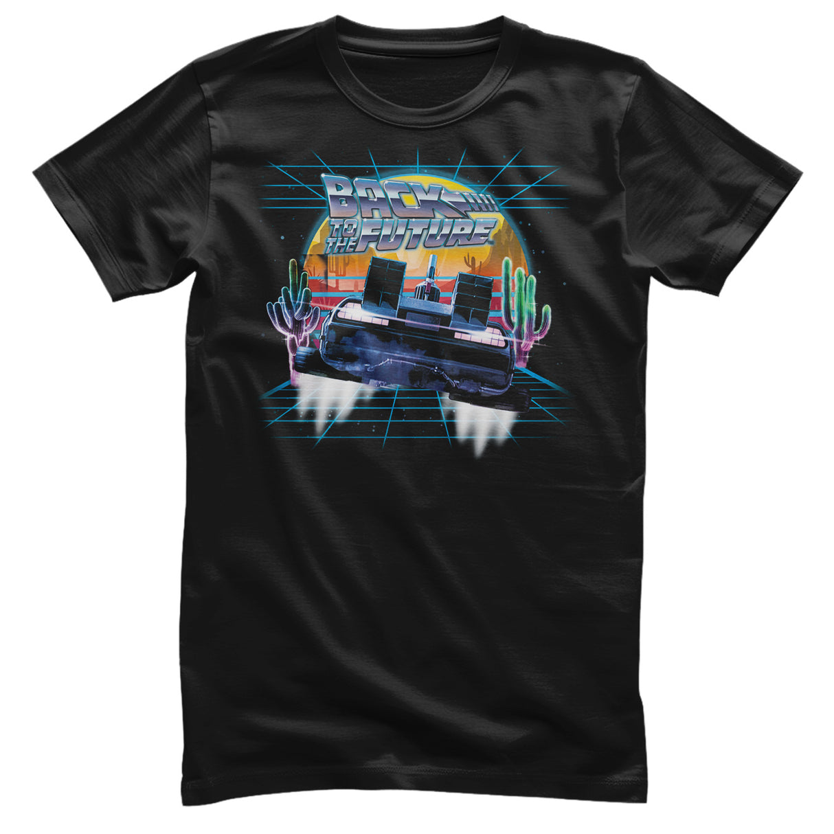 Back To The Future Retro Neon Desert T-Shirt