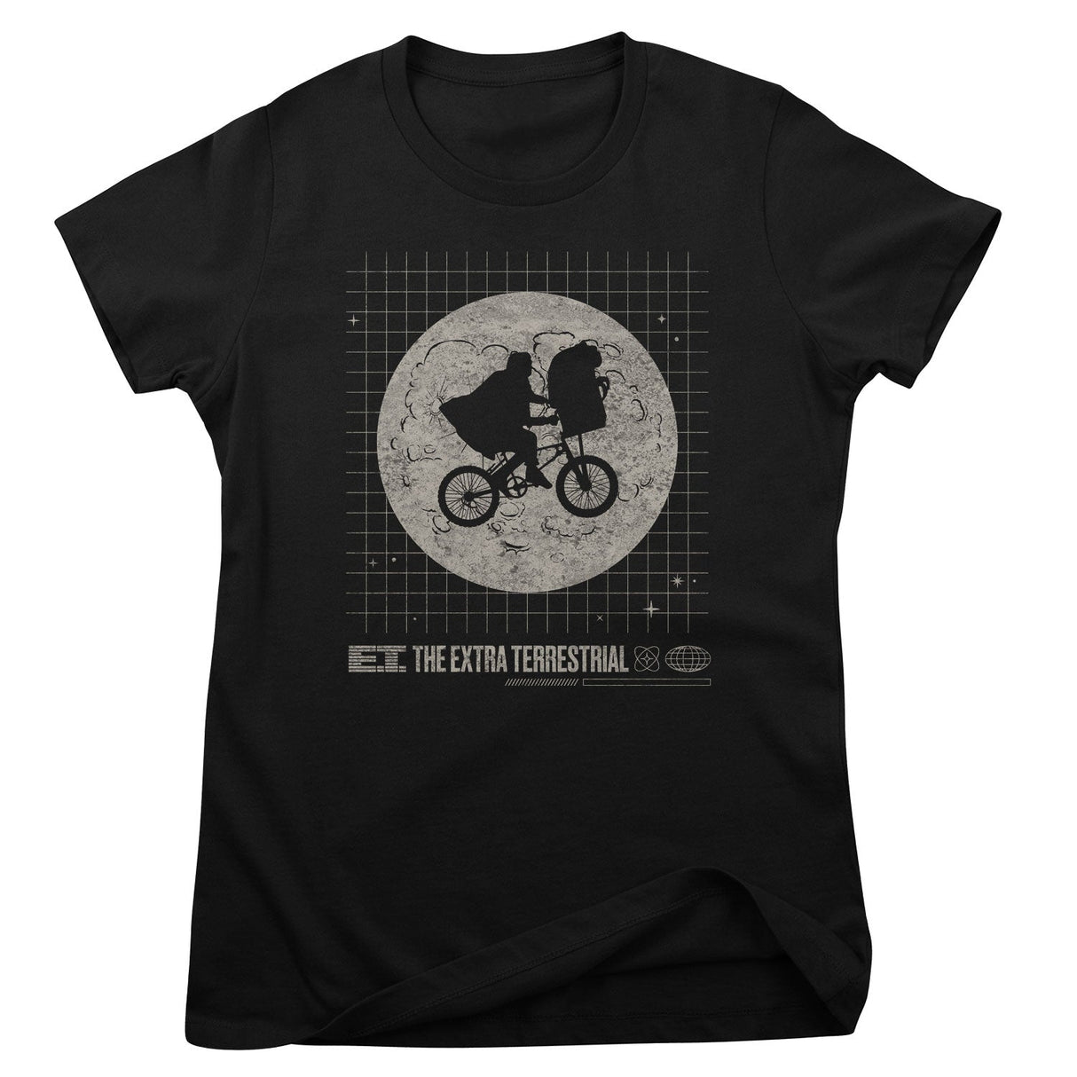 E.T. Washed Grid Girly Tee