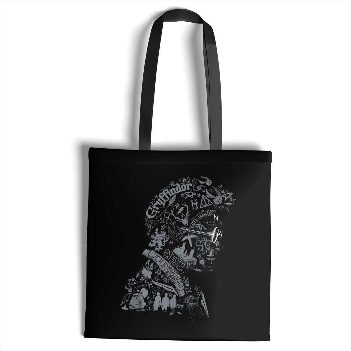 Harry Potter Wordings and Symbols Tote Bag