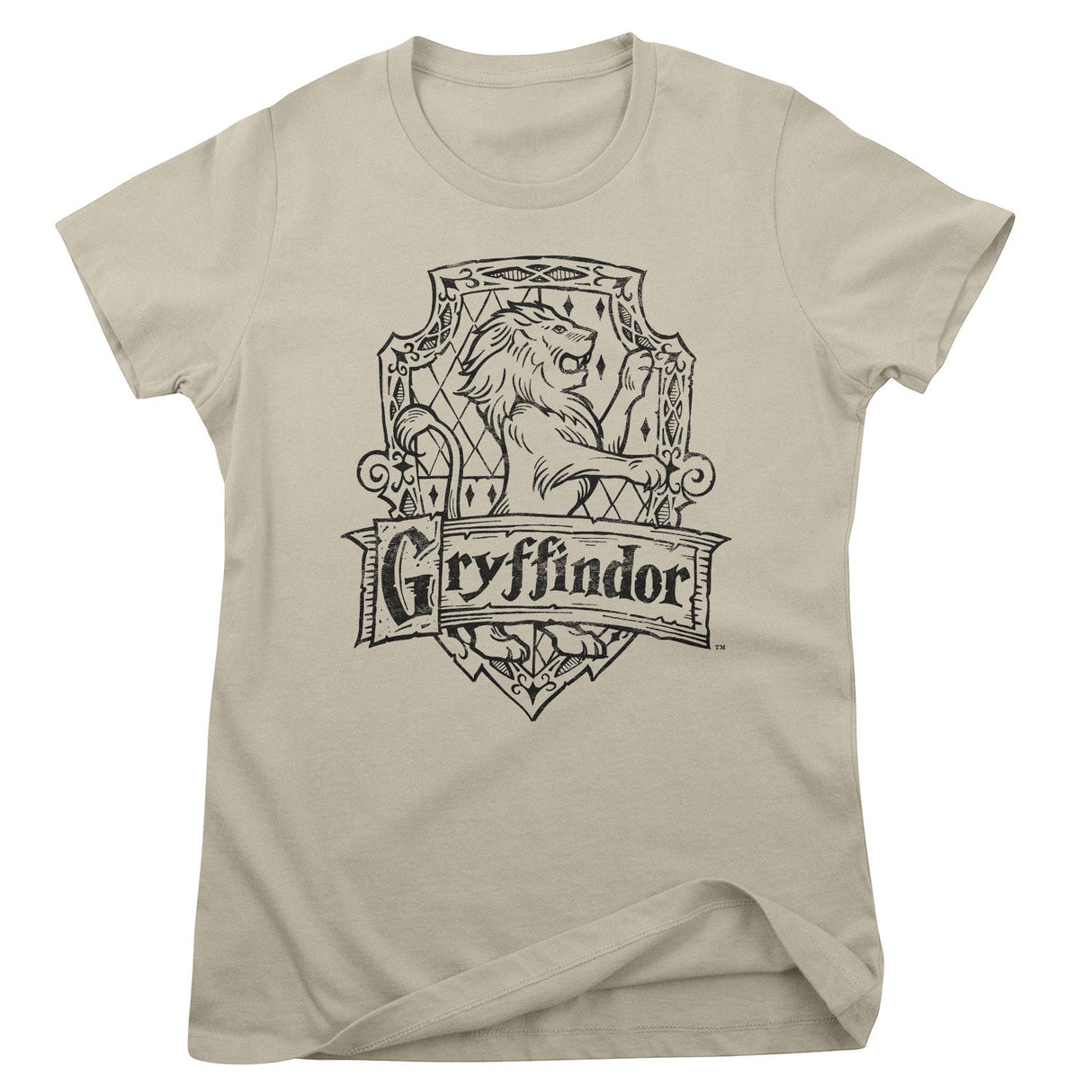 Harry Potter Gryffindor Washed Crest Girly Tee