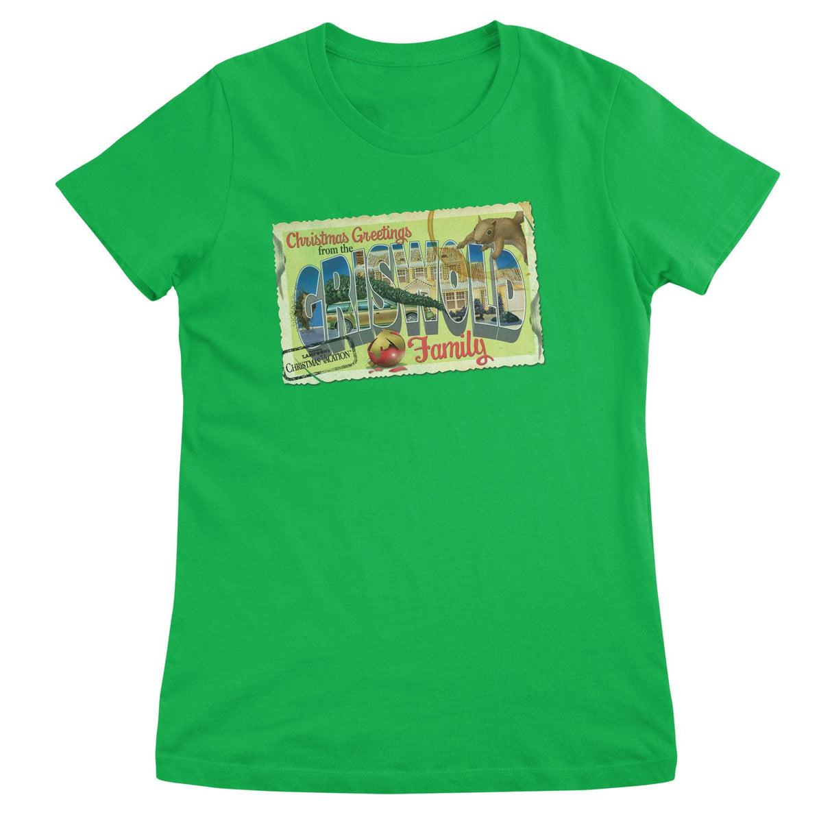 Christmas Greeting From The Griswold Family Girly Tee