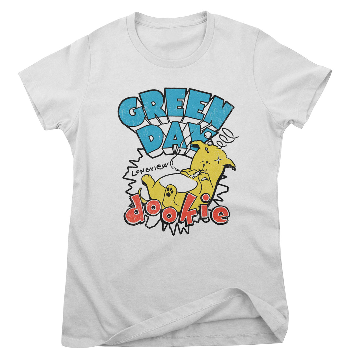 Green Day Longview Dookie Girly Tee