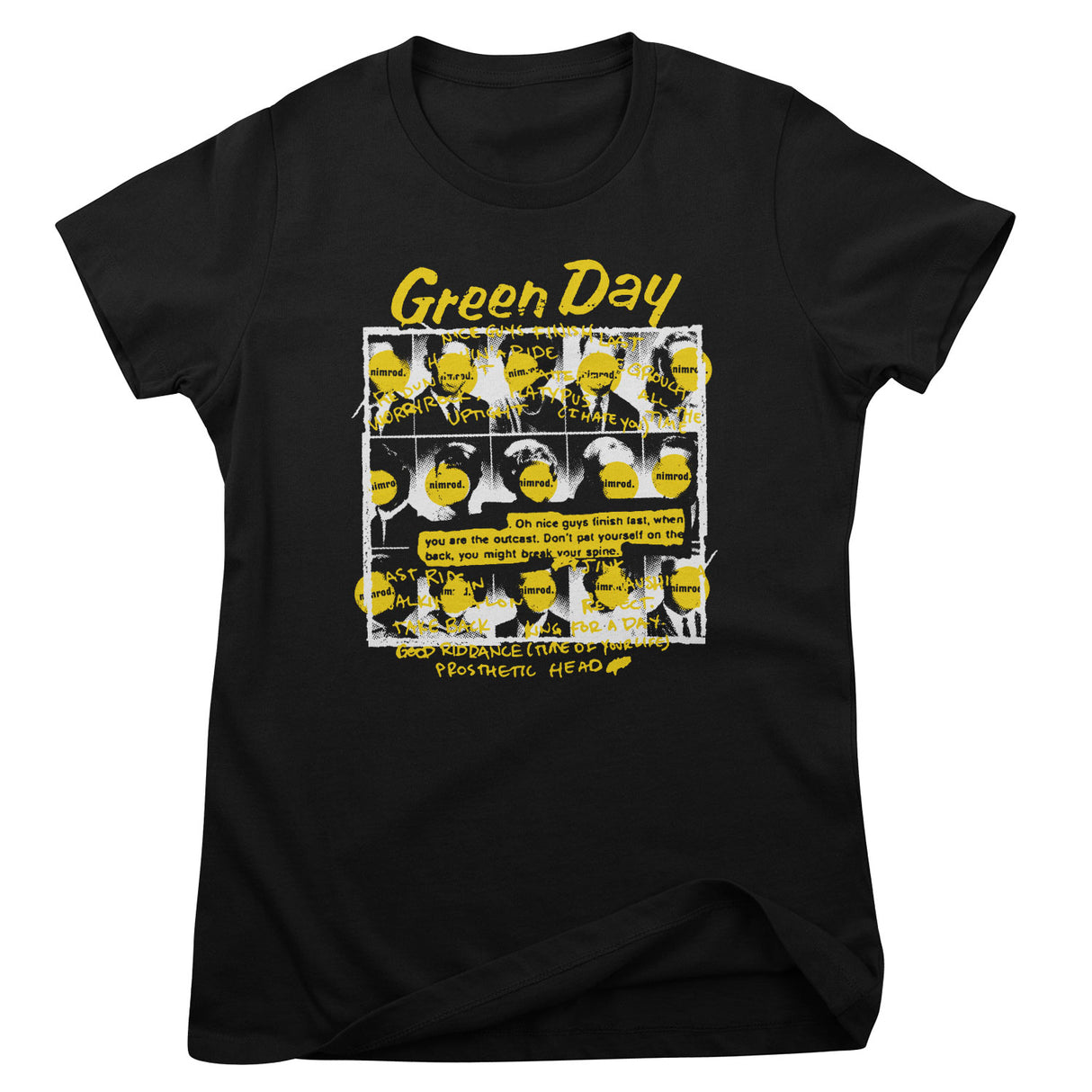 Green Day Nimrod Grid Girly Tee