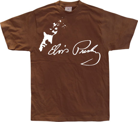 Elvis profil/autograf T-Shirt