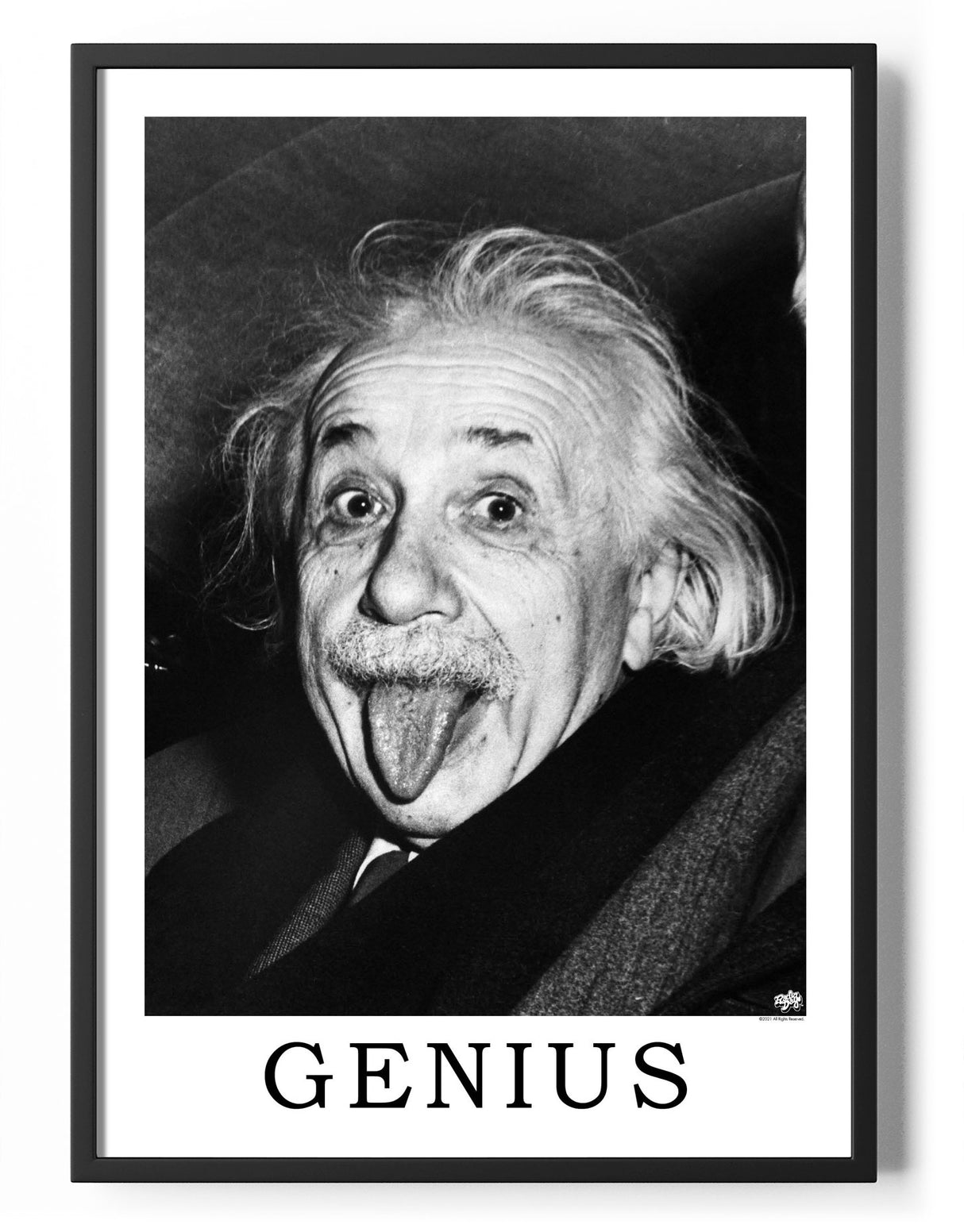 Genius - Albert Einstein Tongue Out Poster