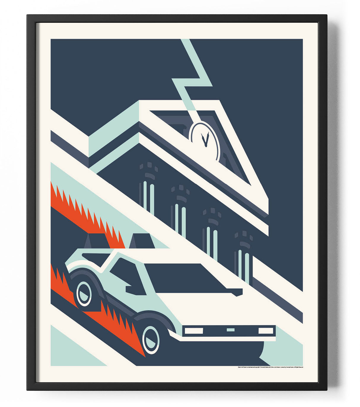 Back To The Future Retro Art Poster