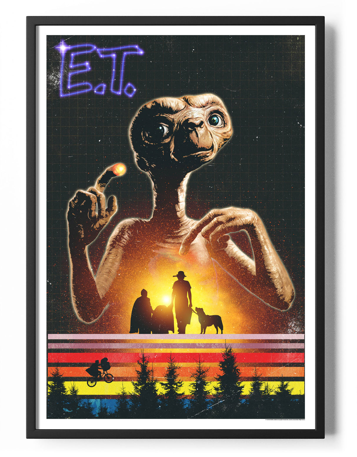 E.T. Retro Poster