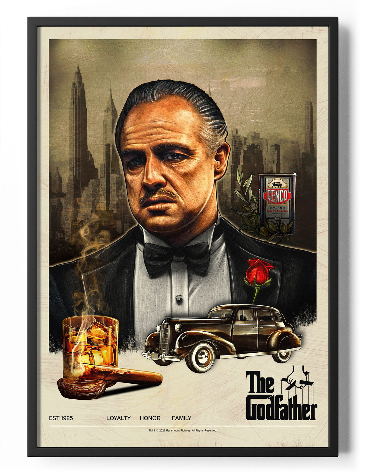 Vintage Godfather Poster