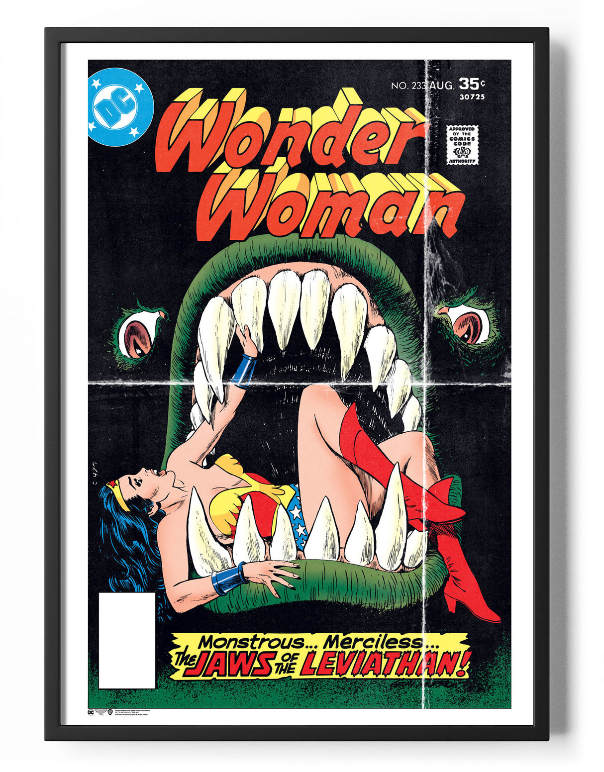 Wonder Woman Vintage Comic Book Cover Poster