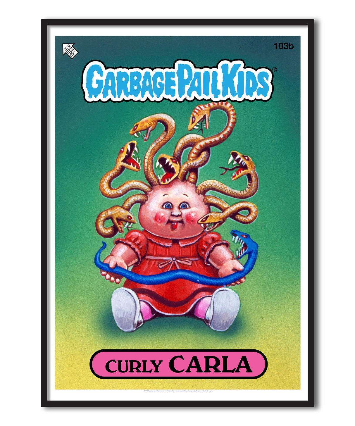 Garbage Pail Kids - Curly Carla Poster