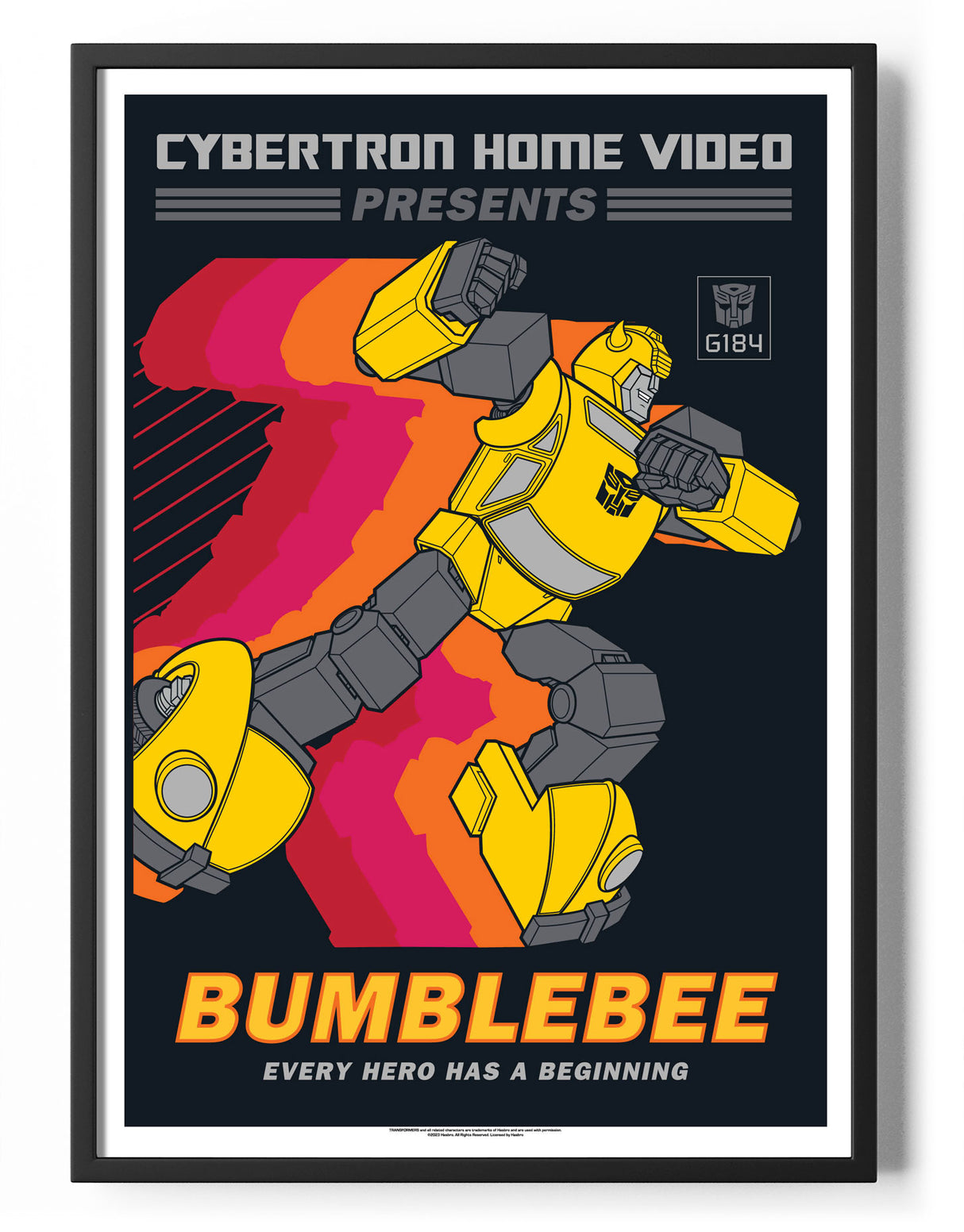 Bumblebee Retro Poster