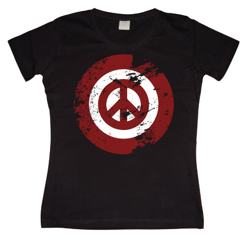 Peace Icon Grunge Girly T-shirt