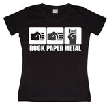 Rock-Paper-Metal Girly T-shirt