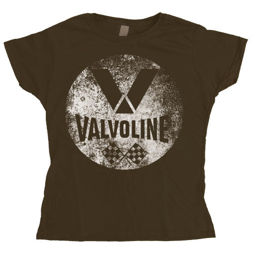 Valvoline Racing Distressed Girly T-shirt