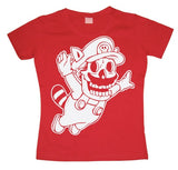 Super Mario Skull Girly T-shirt