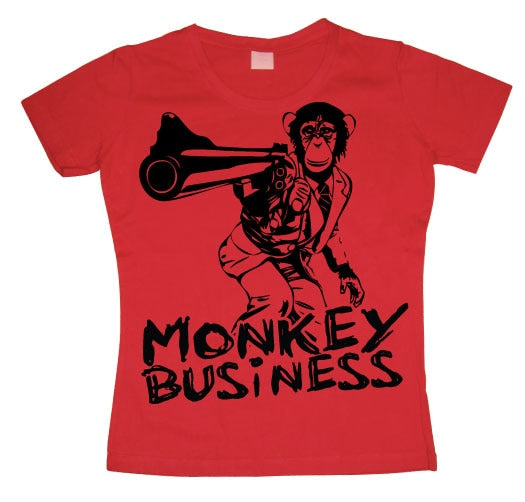 Monkey Business Girly T- shirt