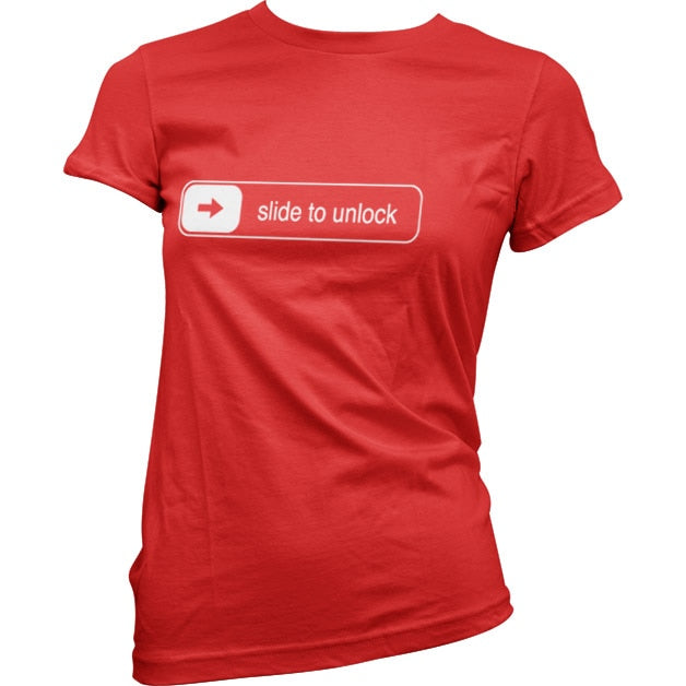 Slide To Unlock Girly Tee