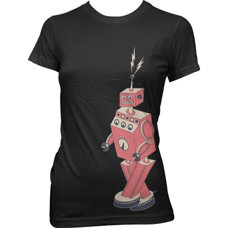 Retro Robotwalk Girly Tee