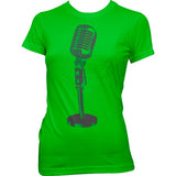 Oldschool Microphone Girly Tee