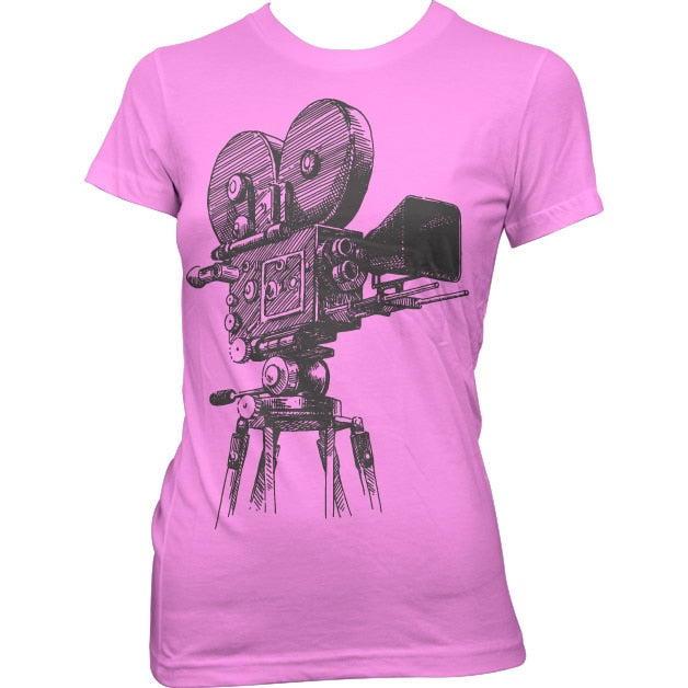 Movie Camera Tripod Girly T-Shirt