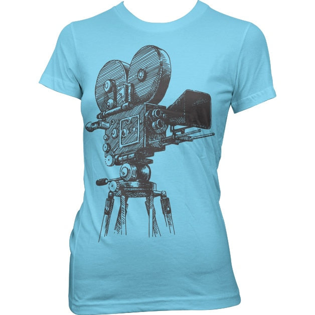 Movie Camera Tripod Girly T-Shirt