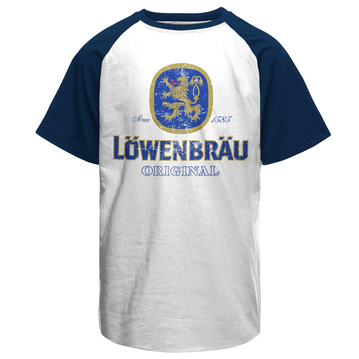 Löwenbräu Washed Logo Baseball T-Shirt