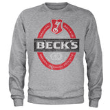 Beck's Beer Washed Label Logo Sweatshirt