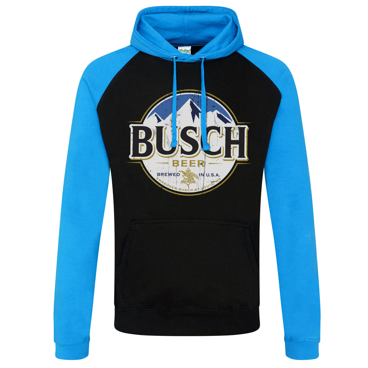 Busch Beer Vintage Label Baseball Hoodie